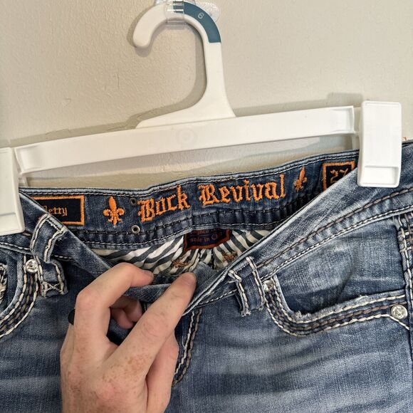 Rock Revival Blue Straight Leg Jeans - Picture 2 of 4